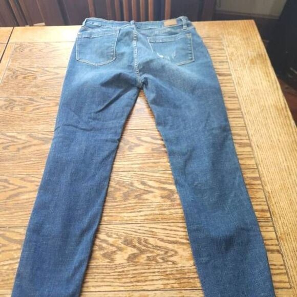 Judy Blue High Rise Button Fly Cargo Pocket Distress Skinny Jeans Sz 13/31 - Picture 5 of 5